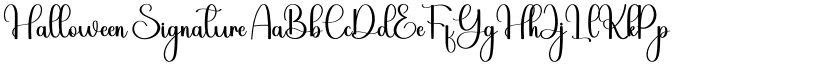 Halloween Signature font