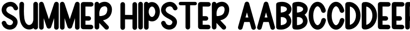 Summer Hipster font