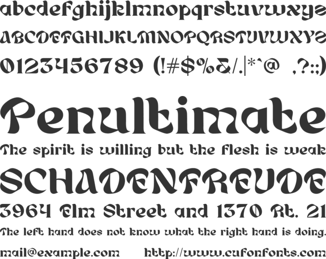 Wintaz font preview