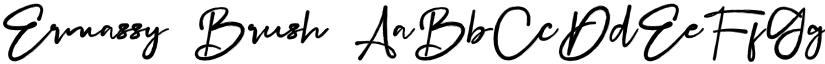 Ermassy Brush font