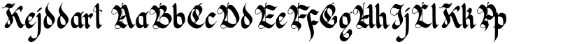 Kejddart font