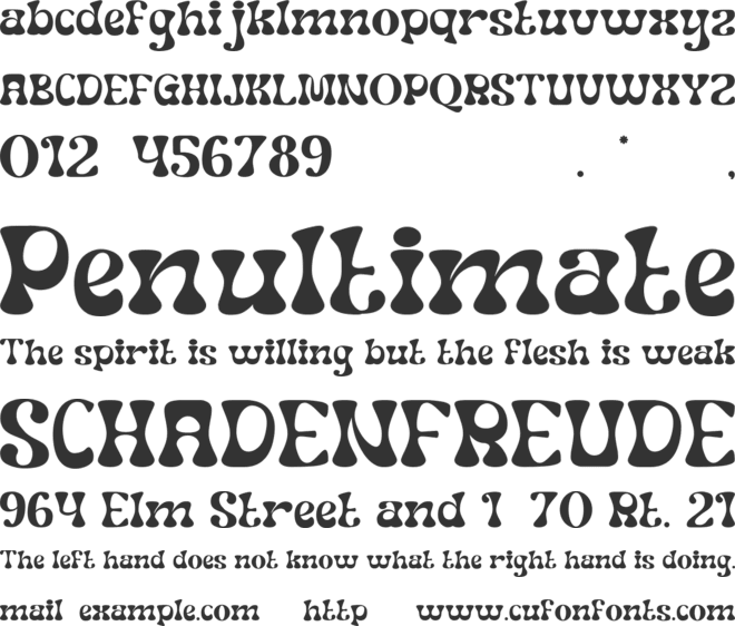 Manke Disney font preview