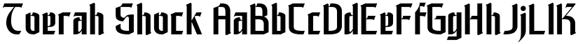 Toerah Shock font