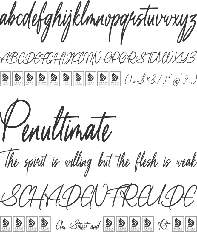 Daily Miracle font preview