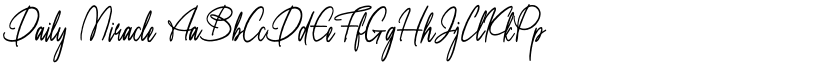 Daily Miracle font