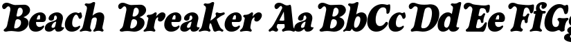 Beach Breaker font