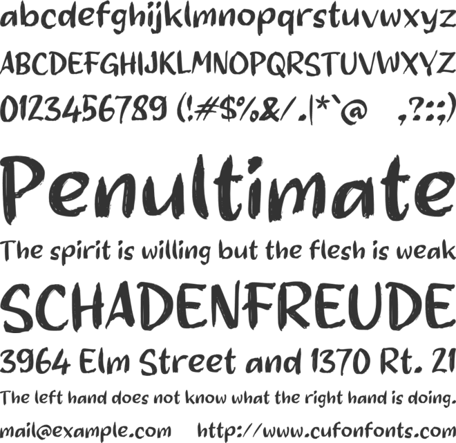 Vagerya font preview