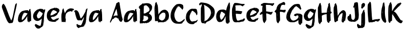 Vagerya font