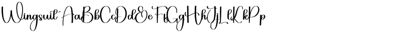 Wingsuit font