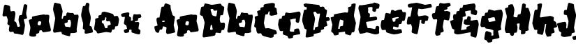 Vablox font