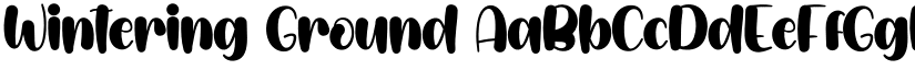 Wintering Ground font
