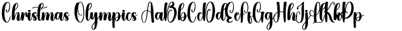 Christmas Olympics font