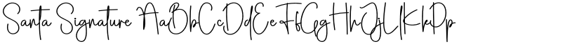 Santa Signature font
