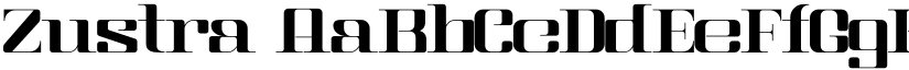 Zustra font