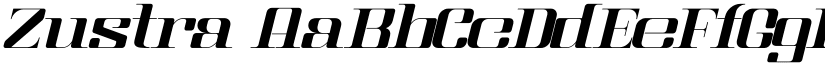 Zustra font