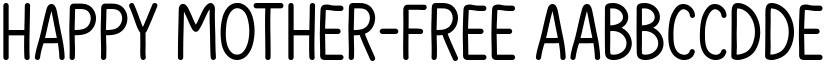 Happy Mother-Free font