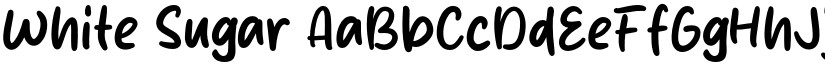 White Sugar font