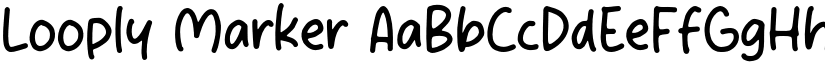Looply Marker font