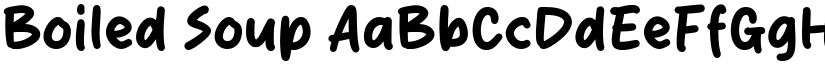 Boiled Soup font