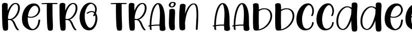 Retro Train font