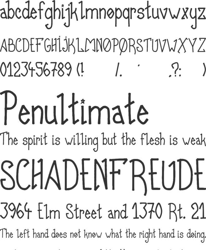 ATLAS SCRITTO font preview