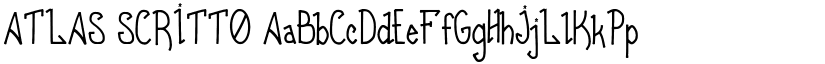 ATLAS SCRITTO font