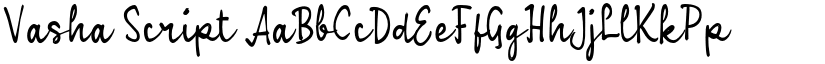 Vasha Script font