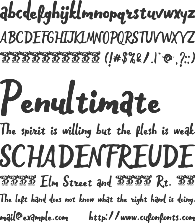 Hopefine Free font preview