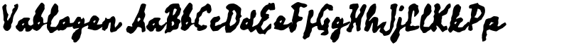 Vablogen font