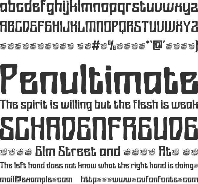 Vasroce Trial font preview