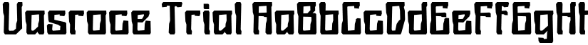 Vasroce Trial font