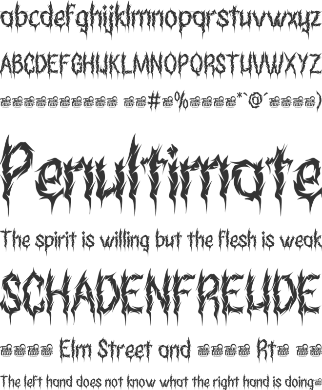 Suicra Crukods Trial font preview