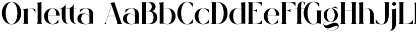 Orletta font
