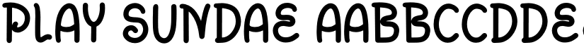 Play Sundae font