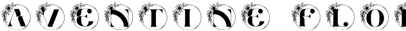 Aventine Floral Monogram font