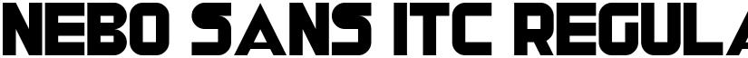 Nebo Sans ITC Regular font