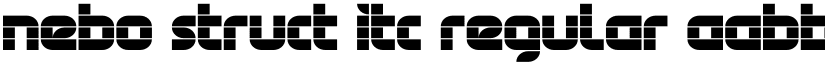 Nebo Struct ITC Regular font