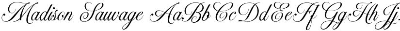 Madison Sauvage font