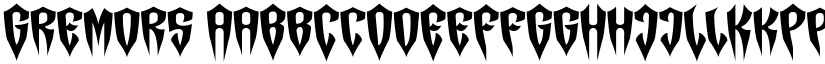 Gremors font