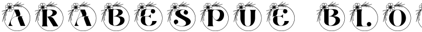Arabesque Bloom Monogram font