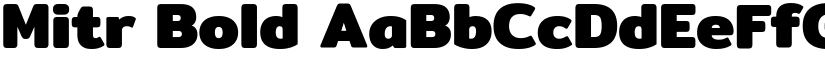 Mitr Bold font