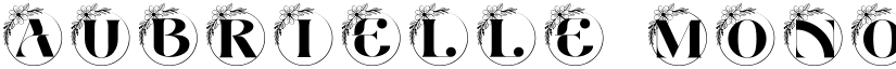 Aubrielle Monogram font
