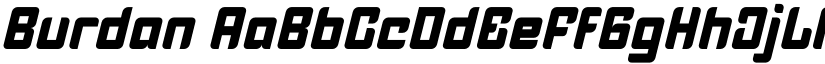 Burdan font