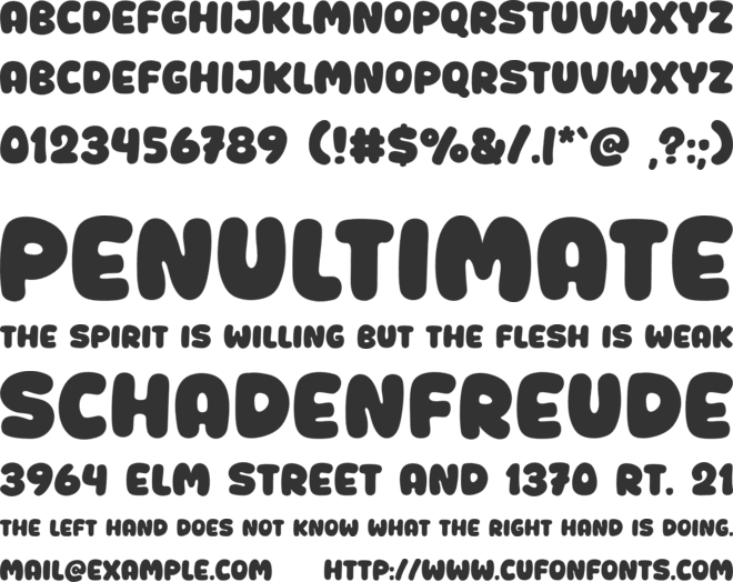 Worktalk font preview