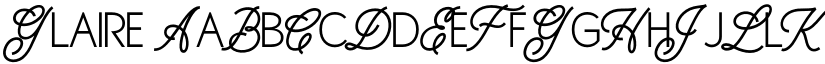 Glaire font