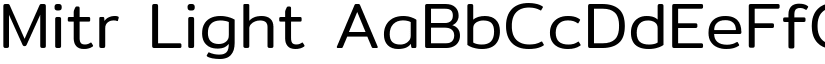 Mitr Light font
