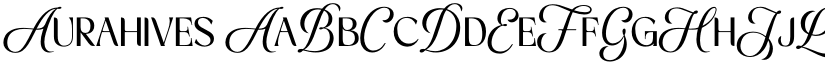 Aurahives font