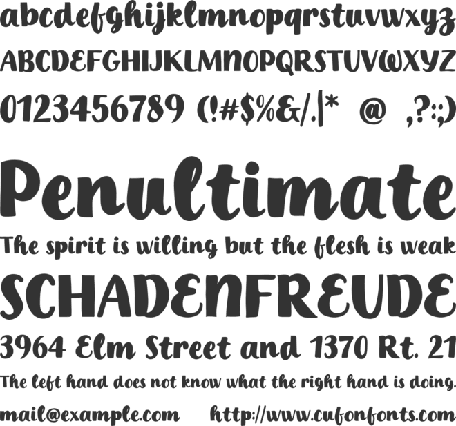 Lost Writting font preview