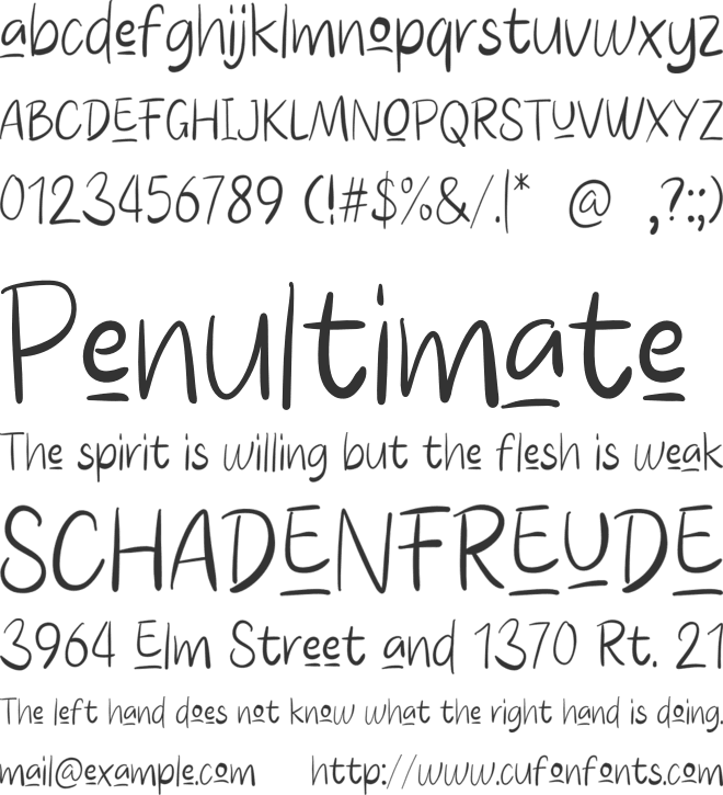 Rebel Produktif font preview