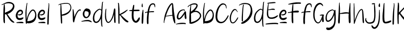 Rebel Produktif font